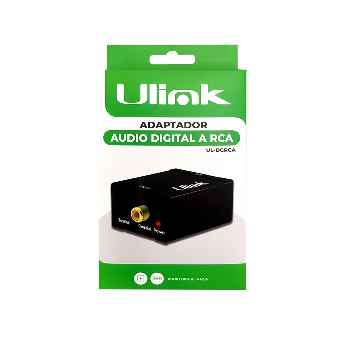Adaptador Audio Óptico Toslink a Analógico RCA UlinkUlinkItems Digital Spa – Tecnología, Hogar y Fitness en un solo lugar