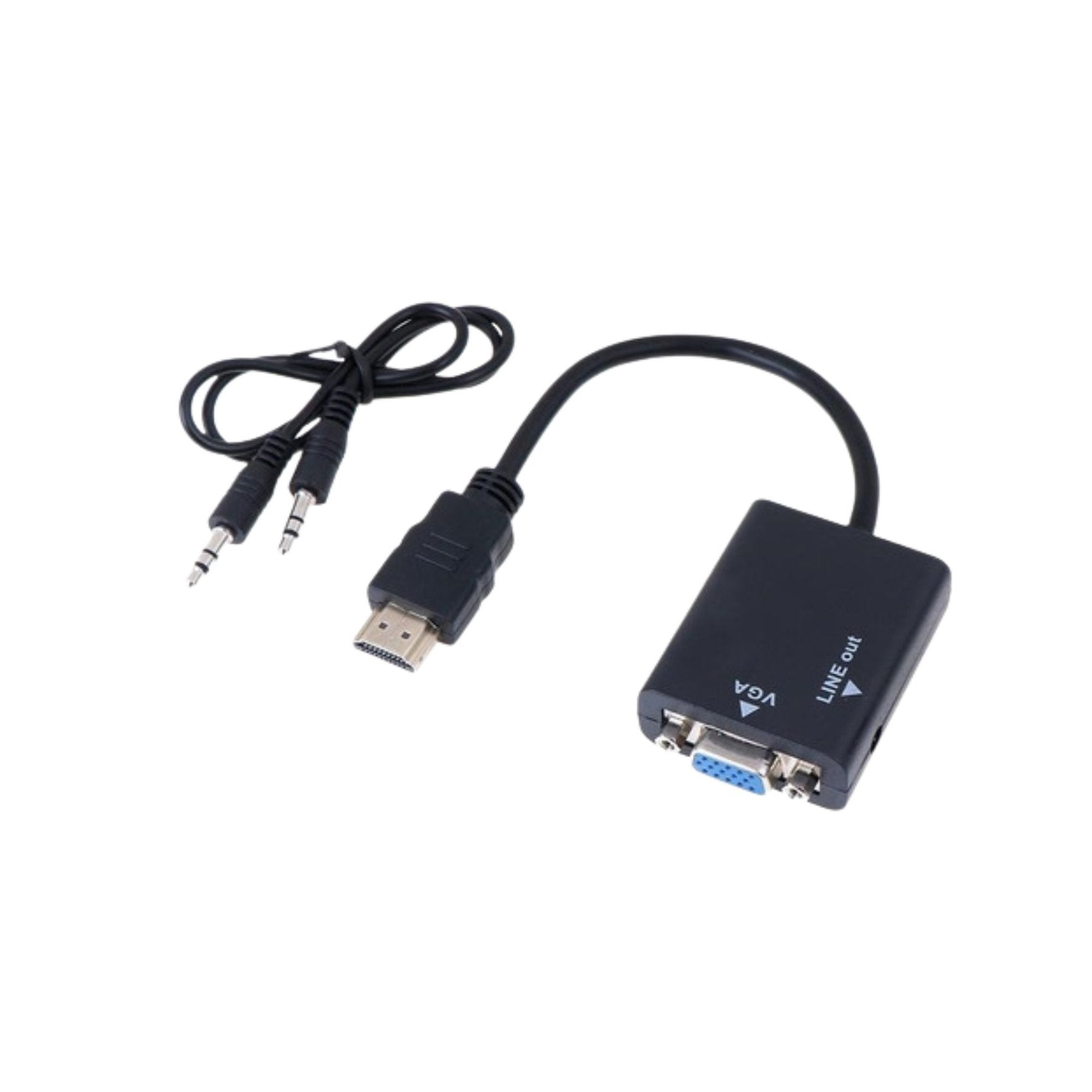 Adaptador Conversor Hdmi A Vga Hd + Audio