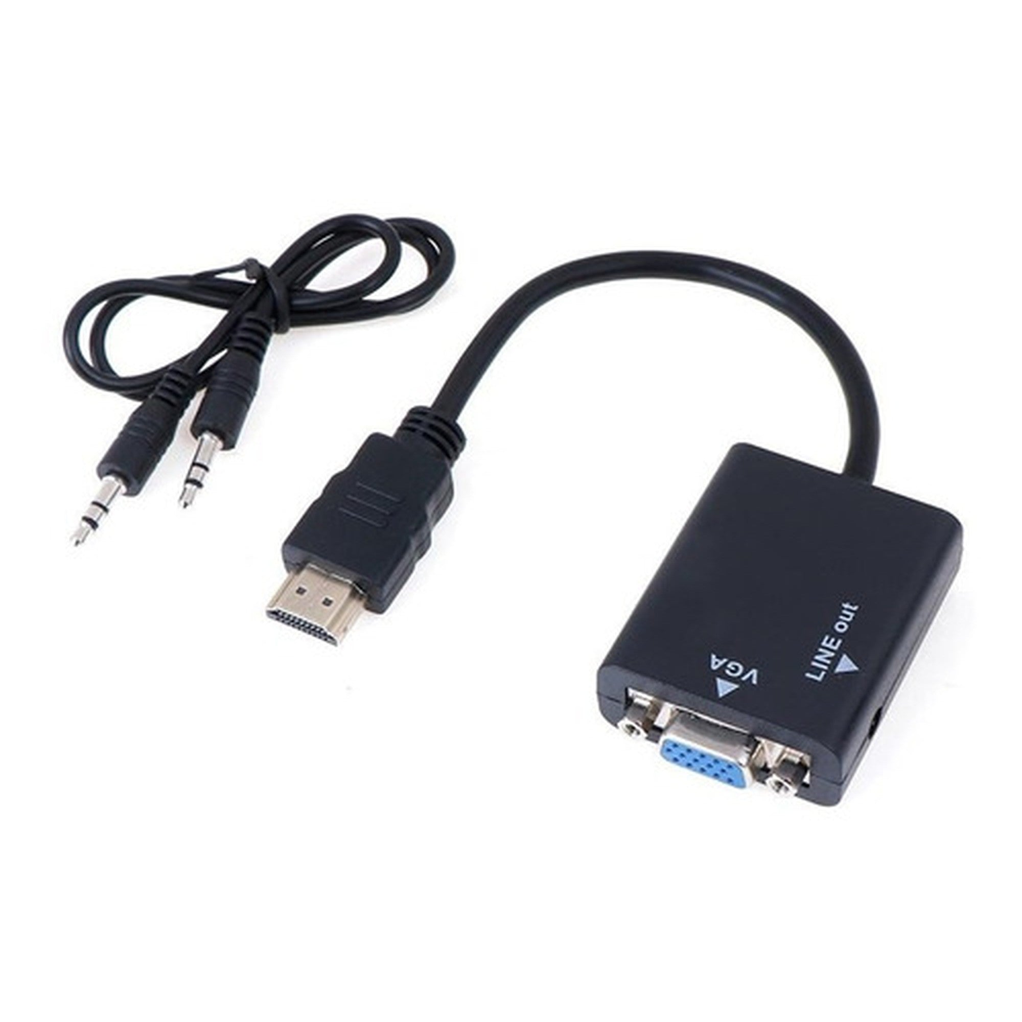 Adaptador Conversor Hdmi A Vga Hd + Audio