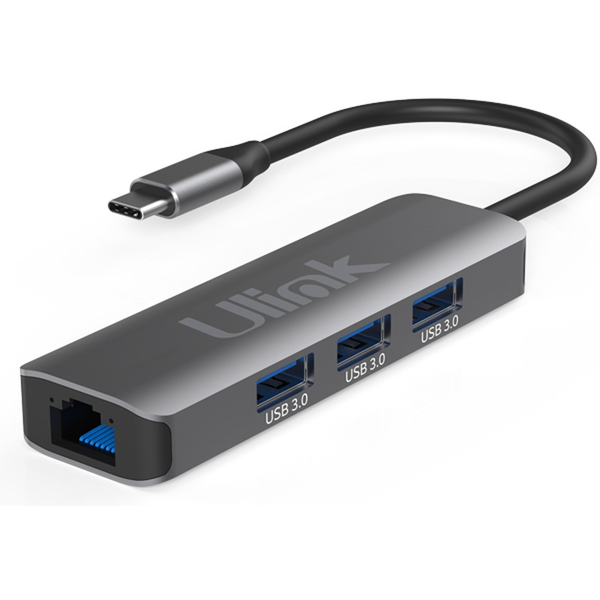 Adaptador Multipuerto Usb C 3.0 + RJ45 4 en 1 Ulink Alta C