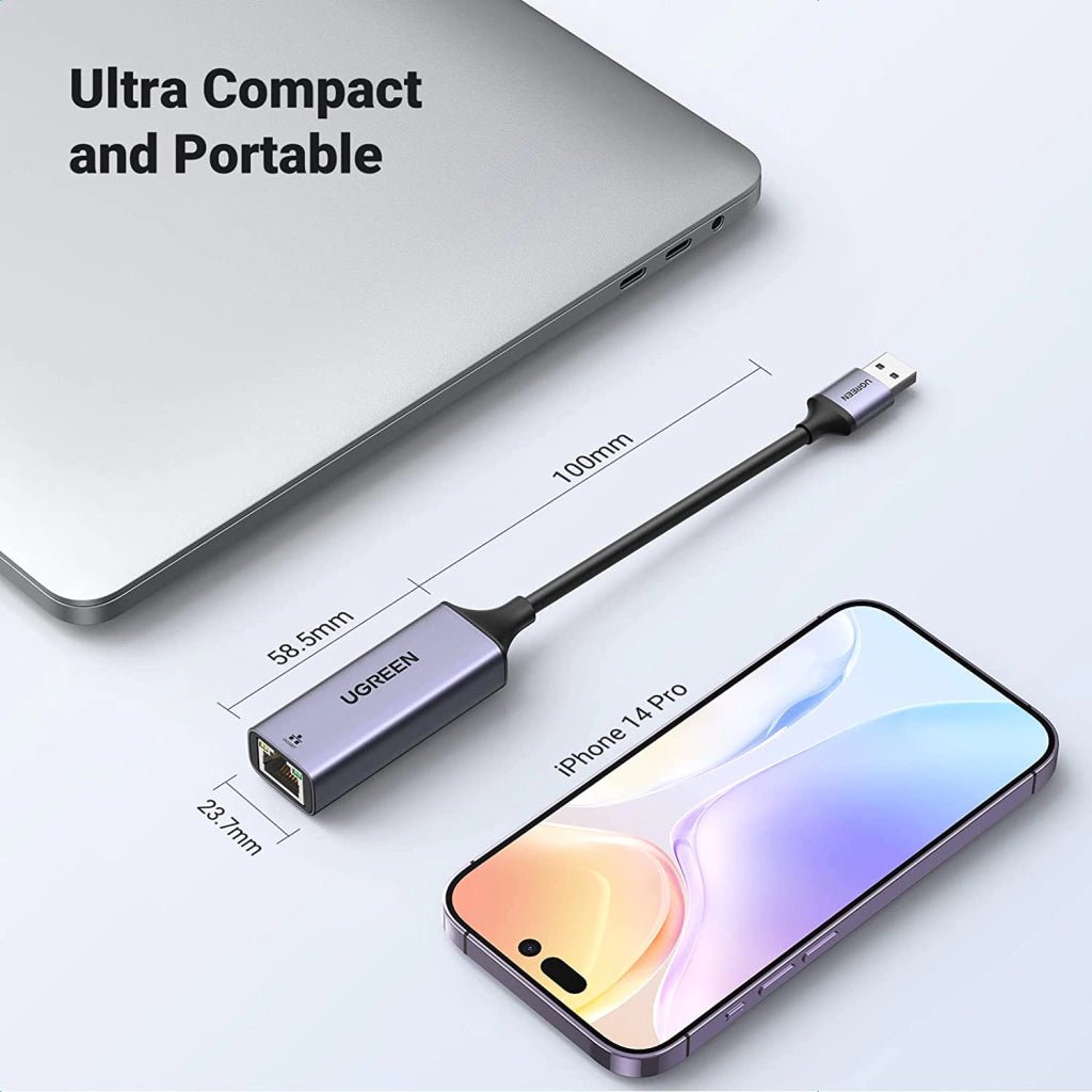 Adaptador USB 3.0 a Ethernet Gigabit Ugreen CM209 Metal