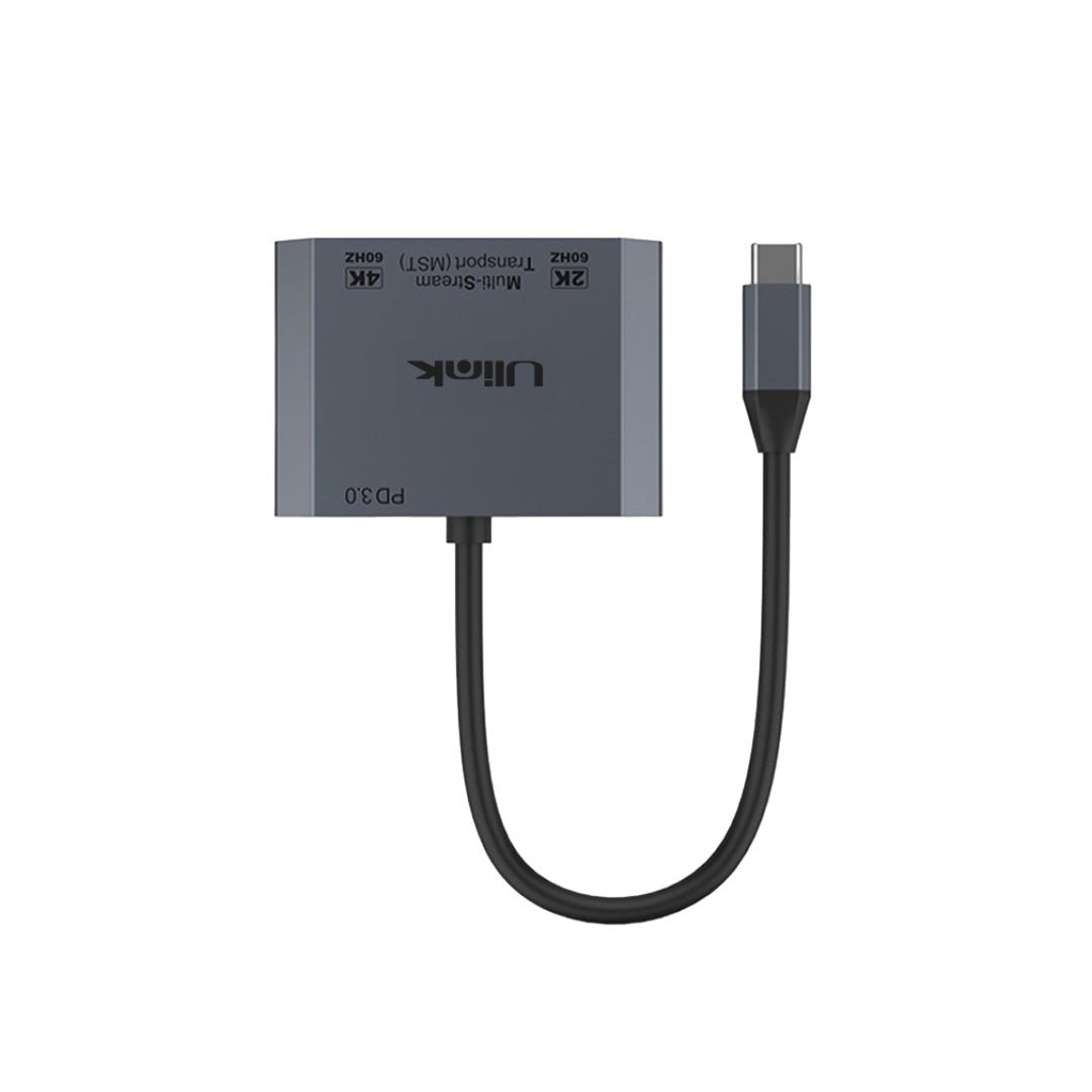 Adaptador USB - C a HDMI + VGA aluminio UL - ADC420VulinkItems Digital Spa – Tecnología, Hogar y Fitness en un solo lugar
