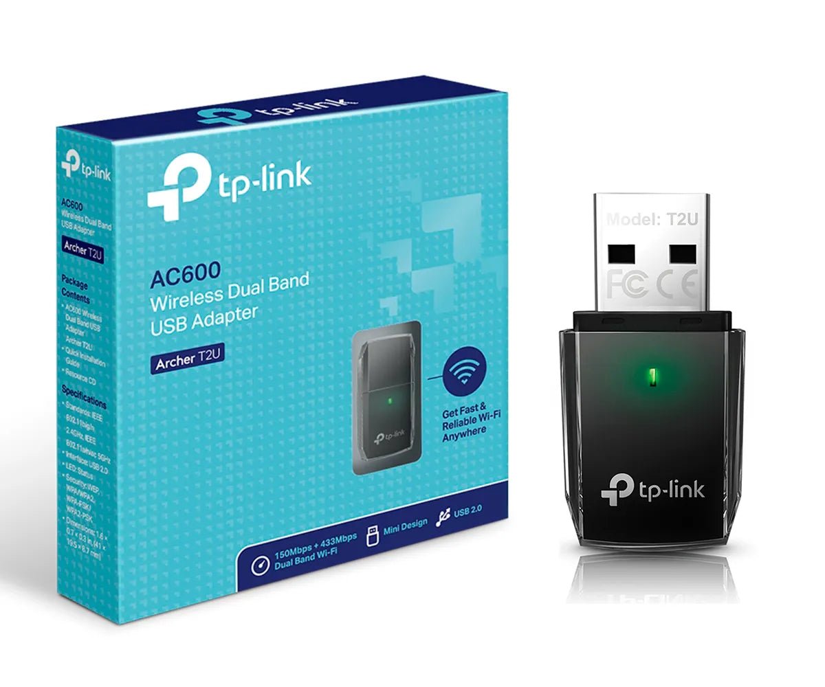 Adaptador Wifi USB TP-Link Archer Dual Band T2U AC600