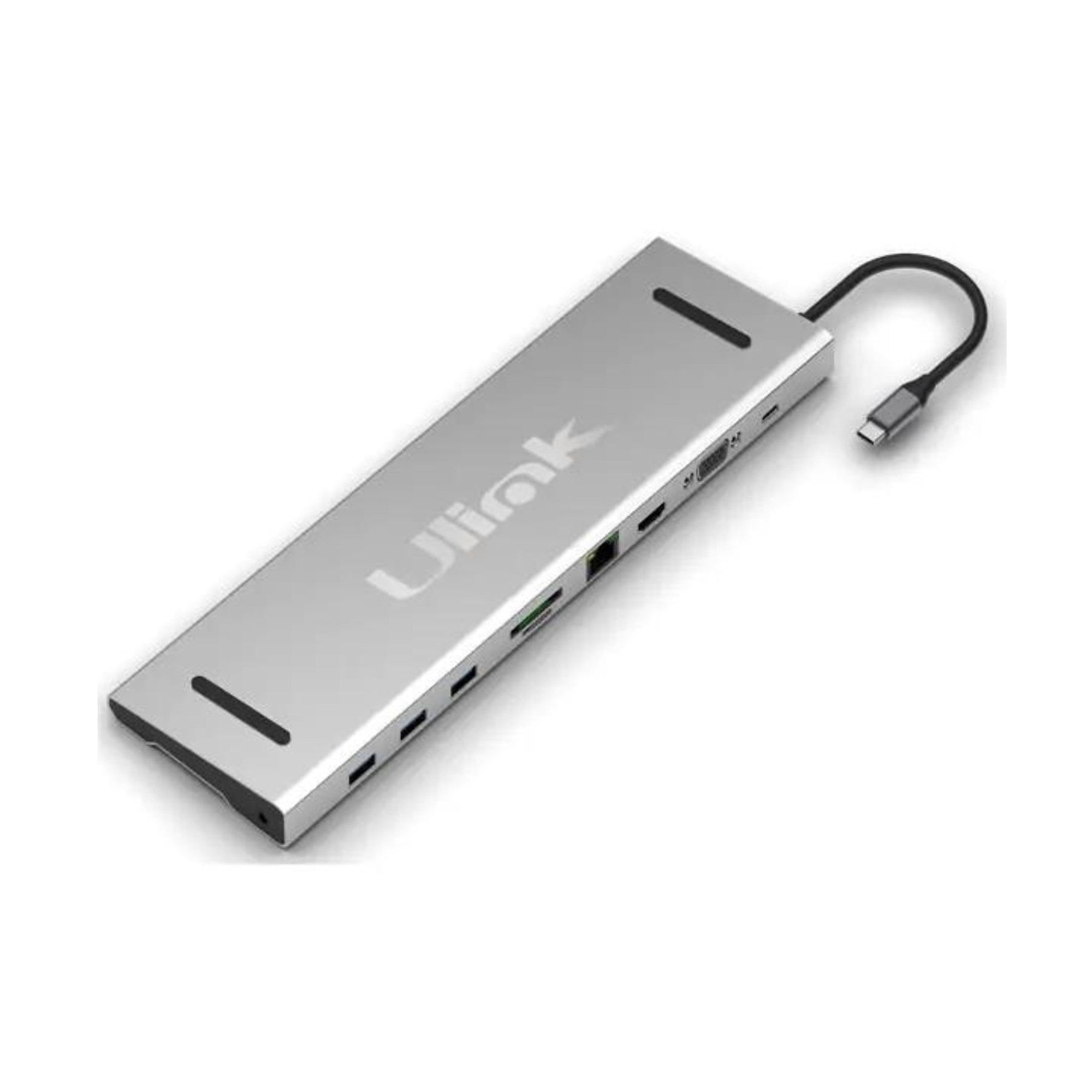 Adaptador Multipuerto USB C 10 en 1 UL-ADC101 Ulink Alta Cal - adaptador multipuerto