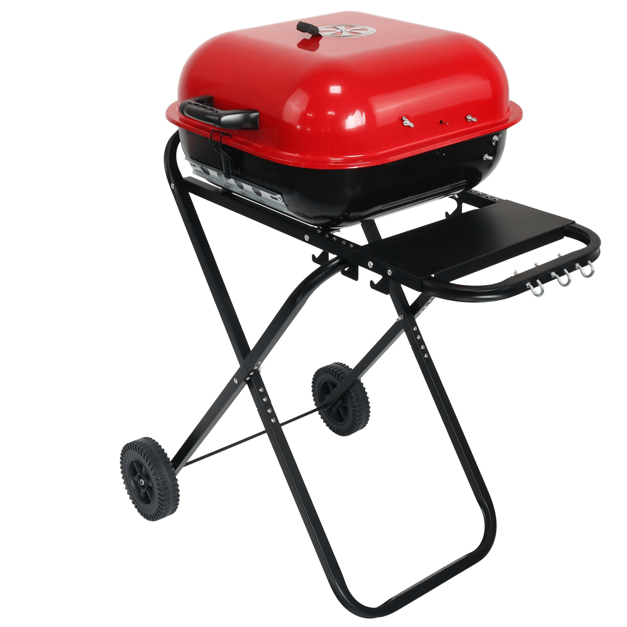Asador Portátil con Ruedas 47cm Ideal Camping y Terrazas