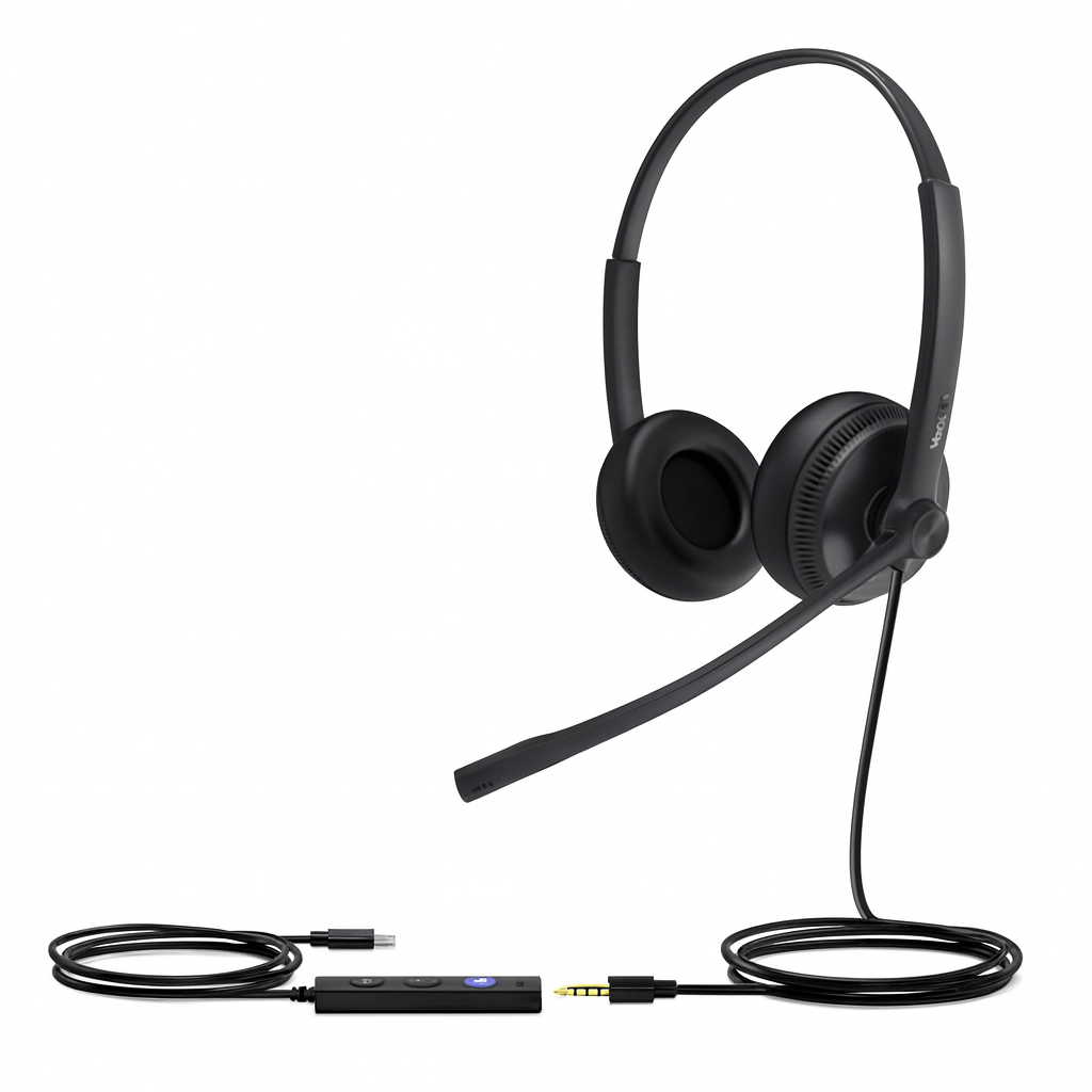 Auriculares Dell WH1022 Micrófono Cancelación de Ruido USB