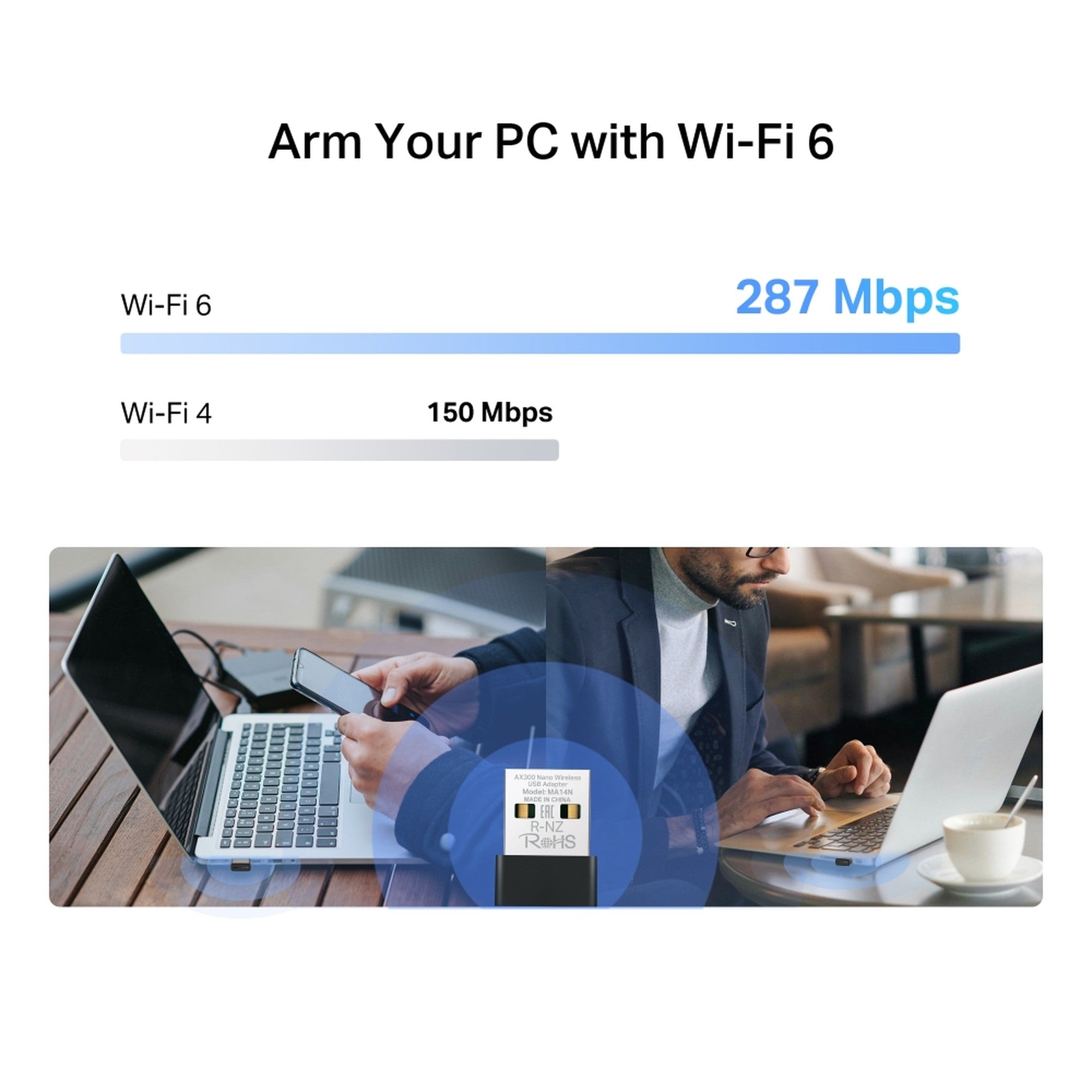 Adaptador USB Wifi 6 Nano AX300 MA14N - mercusys ma14n