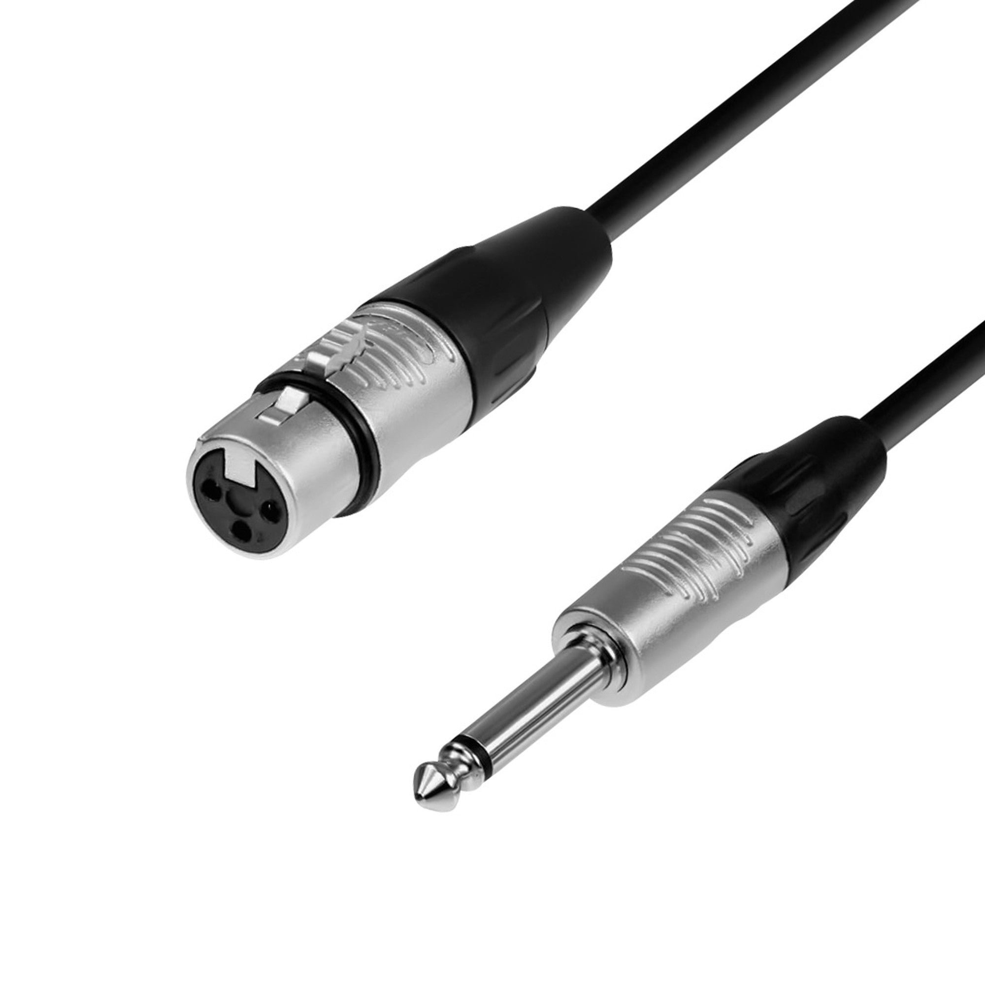 Cable de audio XLR hembra a Plug 6.3 mono de 3m UL - MIC - LJ600