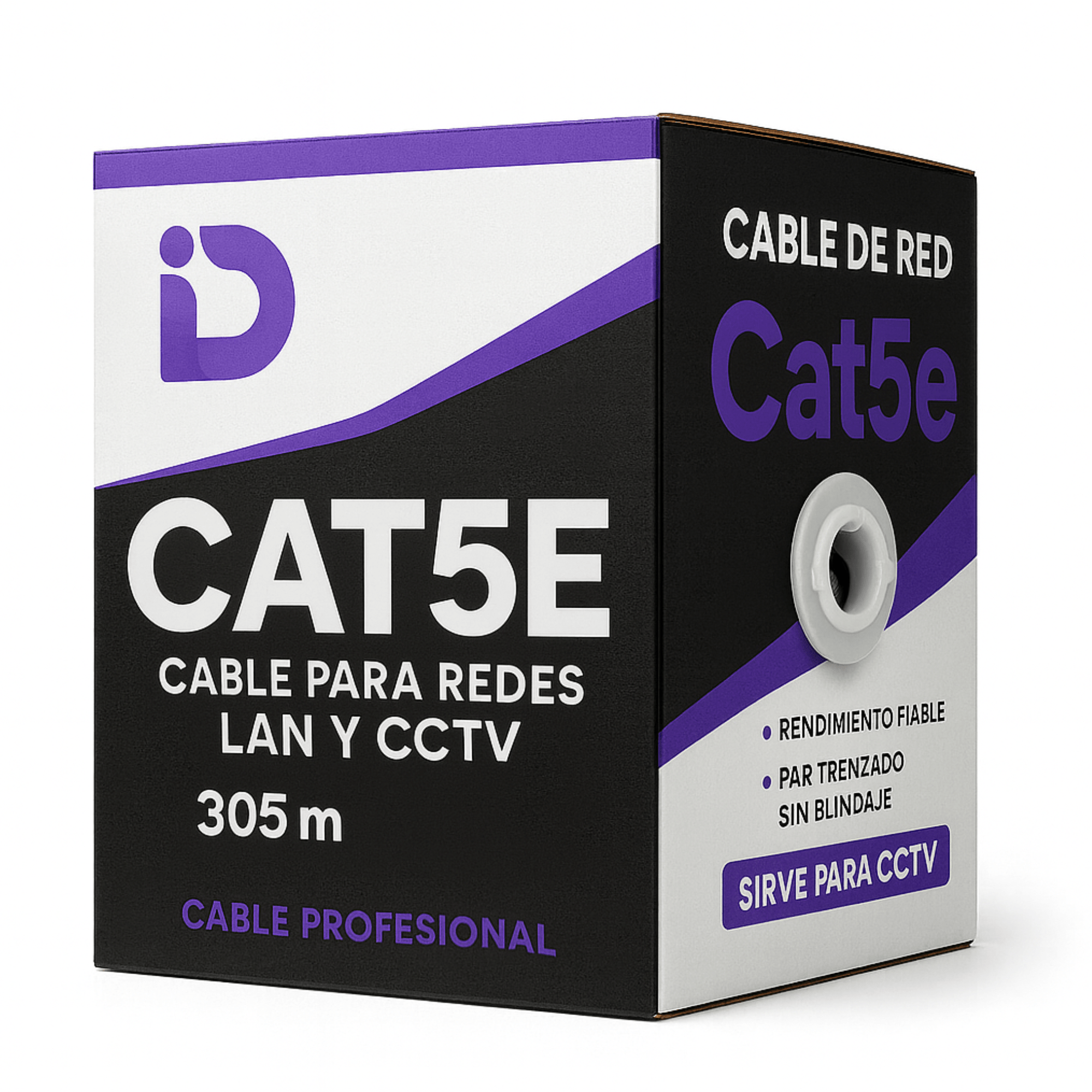 Cable de Red Cat5e 305M 100% Cobre UTP 23AWG 0,55mm