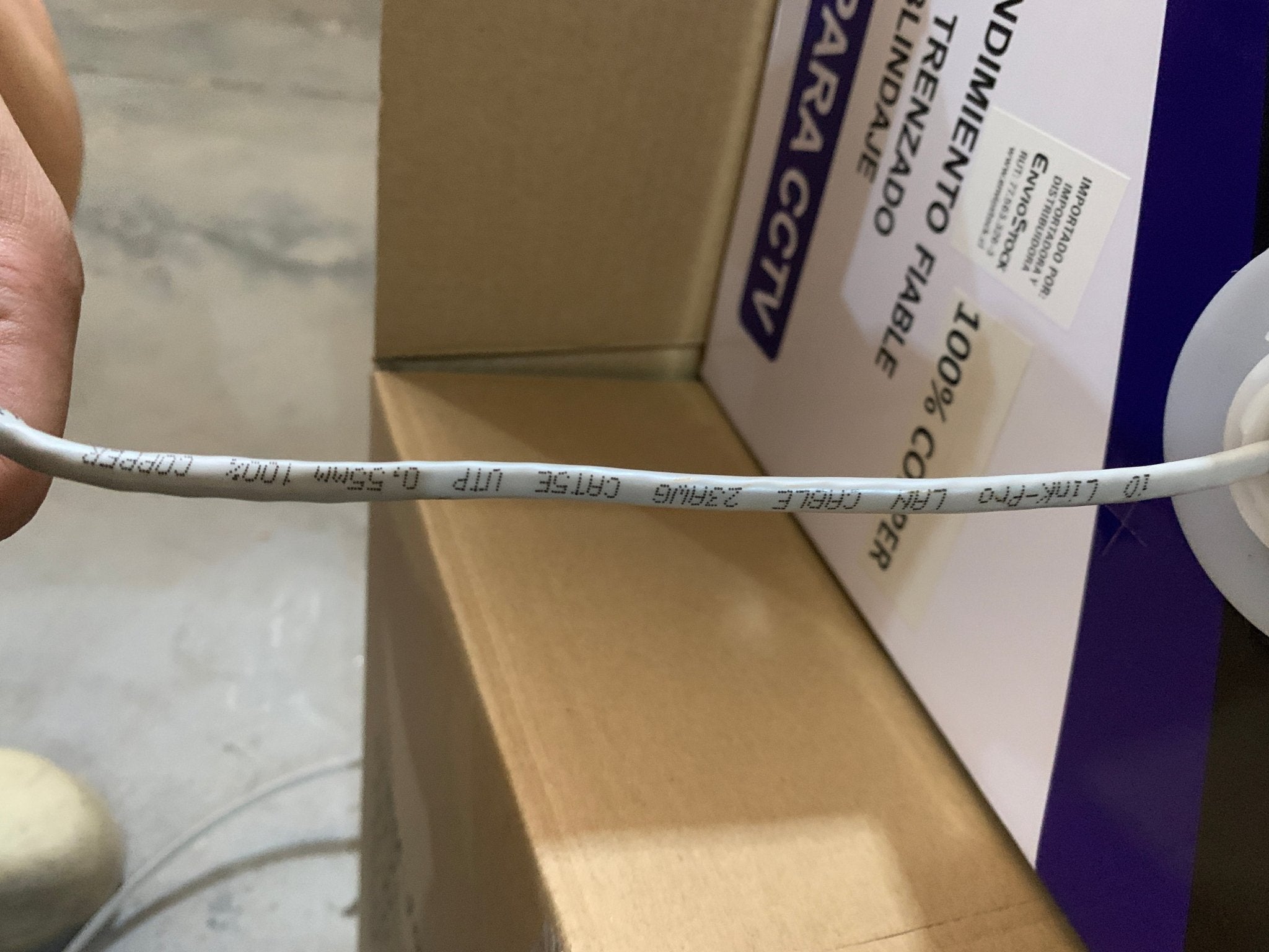 Cable de Red Cat5e 305M 100% Cobre UTP 23AWG 0,55mm