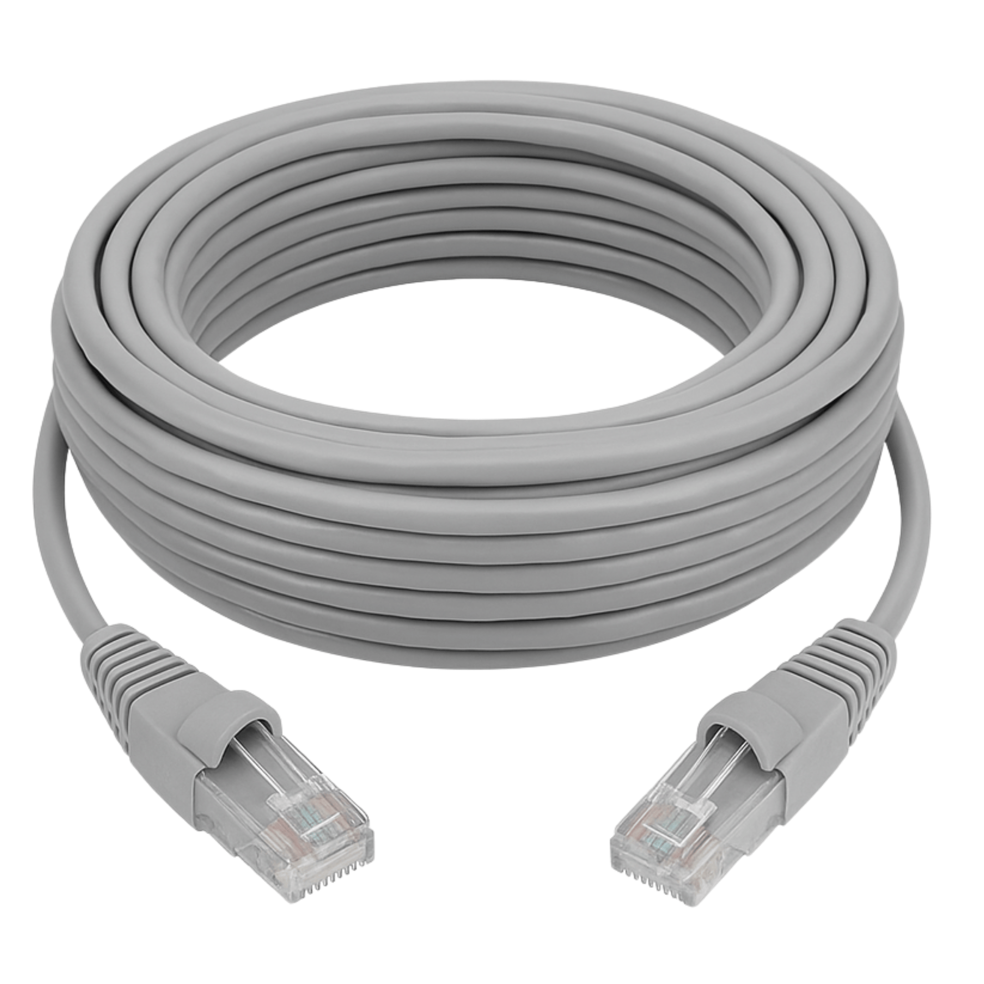 Cable de Red Cat6 20 Metros Gris Certificado Fluke Patch Cord