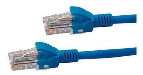 Cable de Red Cat6 2m Azul Patch cord Certificado Fluke