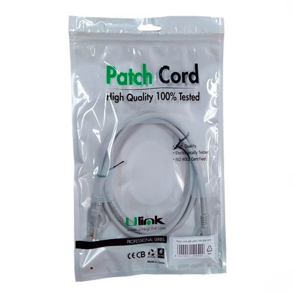 Cable de Red Cat6 3 Metros Ulink Certificado Fluke Test