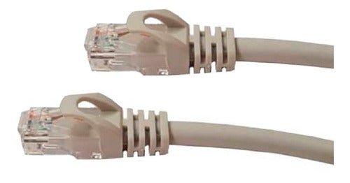 Cable De Red / Patch Cord Certificado Cat6 3 Mts Gris
