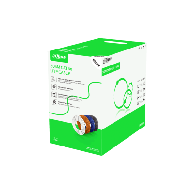 Cable de Red UTP 305M Cat5E Dahua Aleación Blanco