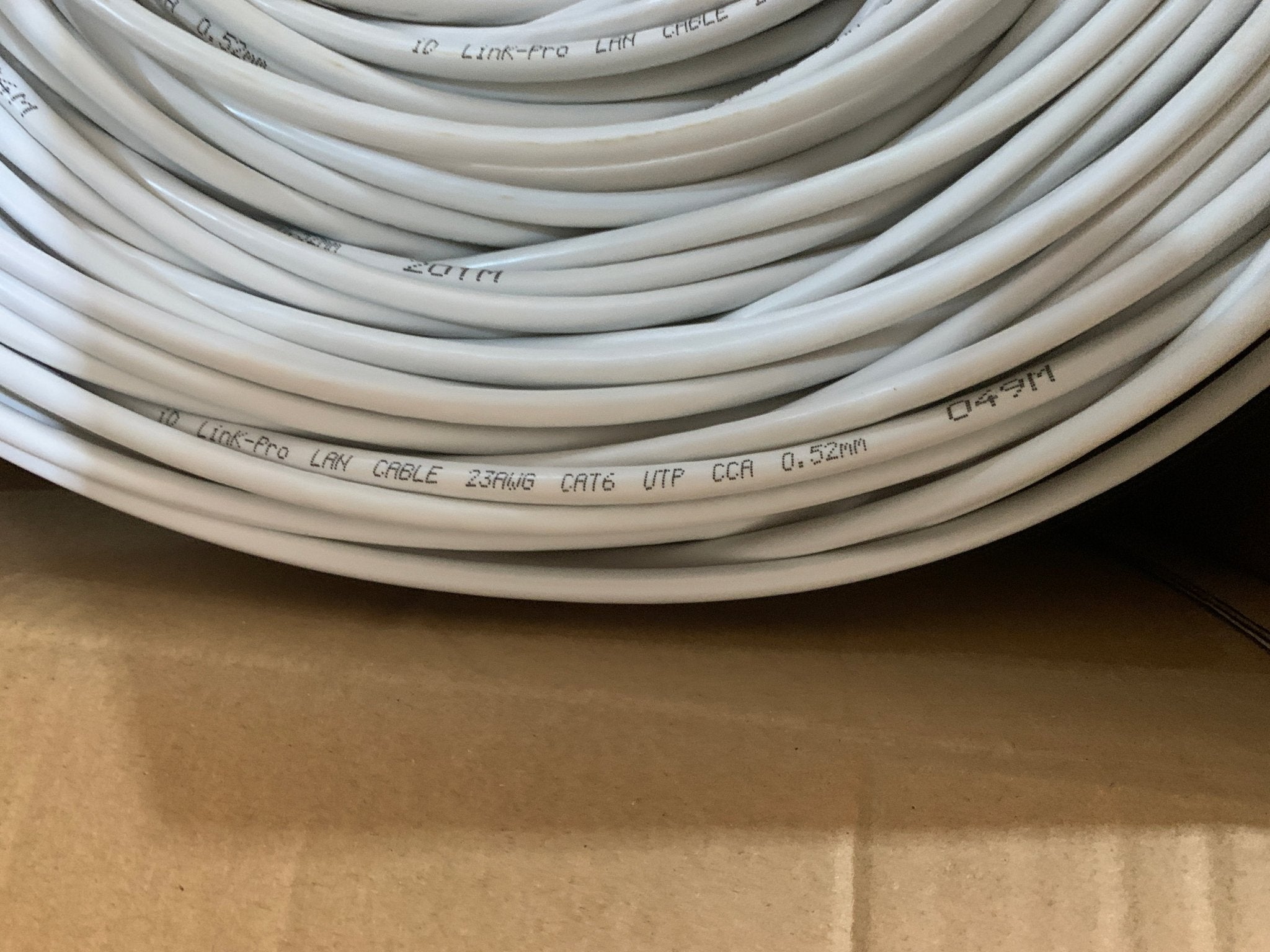 Cable de Red UTP Cat6 100 Metros 23 AWG 0,52 mm CCA