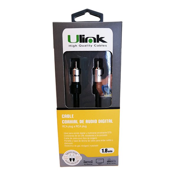 Cable RCA a RCA 1.8 m Alta Fidelidad UL - PROADCX