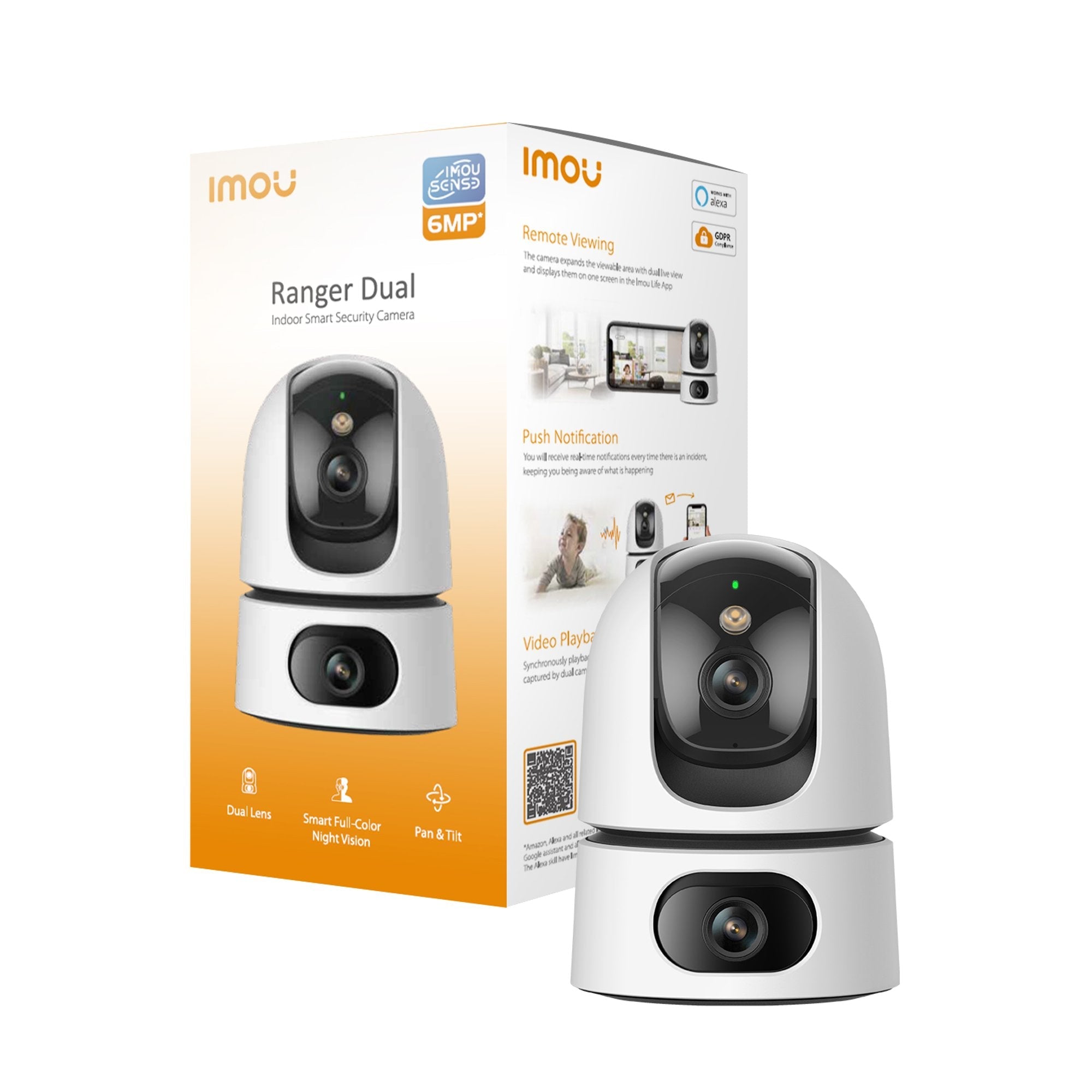 Camara de Seguridad Wifi Imou Ranger Dual Motorizada 6MP