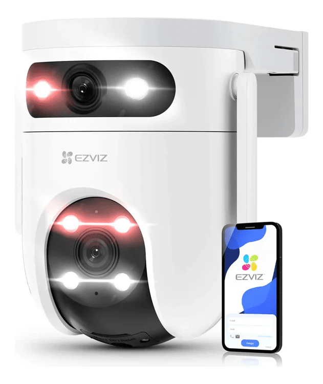 Cámara Exterior EZVIZ H9c Dual 2K + 2K Doble Lente 360° IA