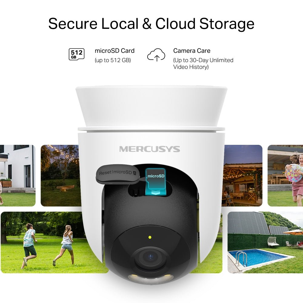 Cámara Exterior WiFi Mercusys MC510 2K 3MP MotorizadaMercusysItems Digital Spa – Tecnología, Hogar y Fitness en un solo lugar