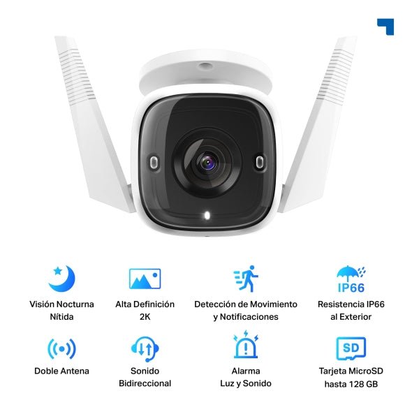 Camara Seguridad Exterior WiFi TP-Link Tapo TC65 3MP