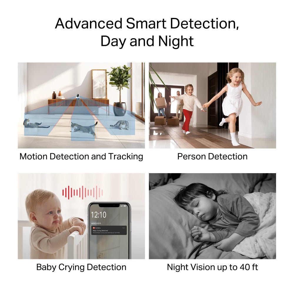 Camara Seguridad Wifi Interior Mercusys MC200 WiFi 1080p