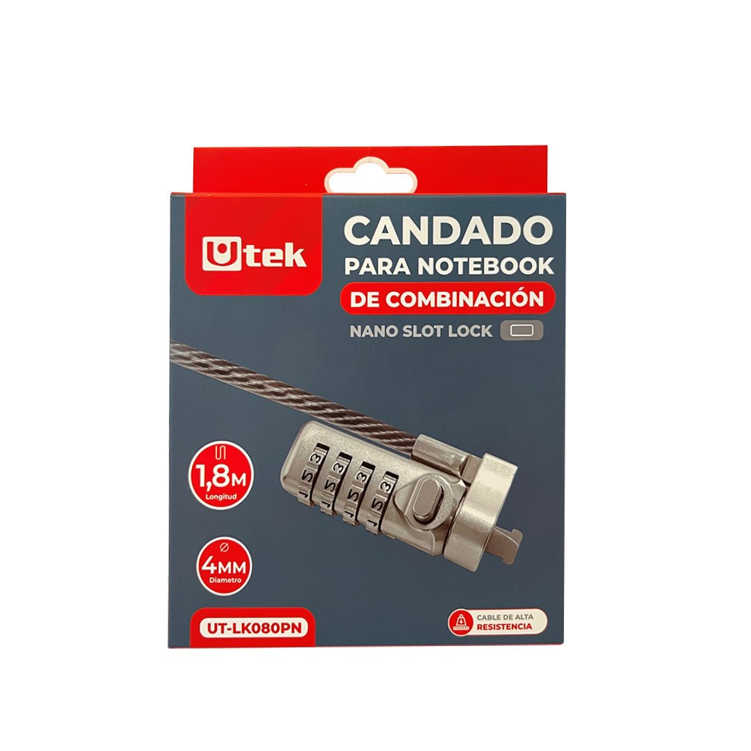 Candado de Seguridad NANO Slot con Clave UT-LK080PN