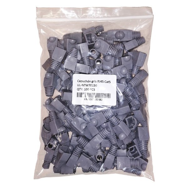 Capuchones para RJ45 gris X100 unidades