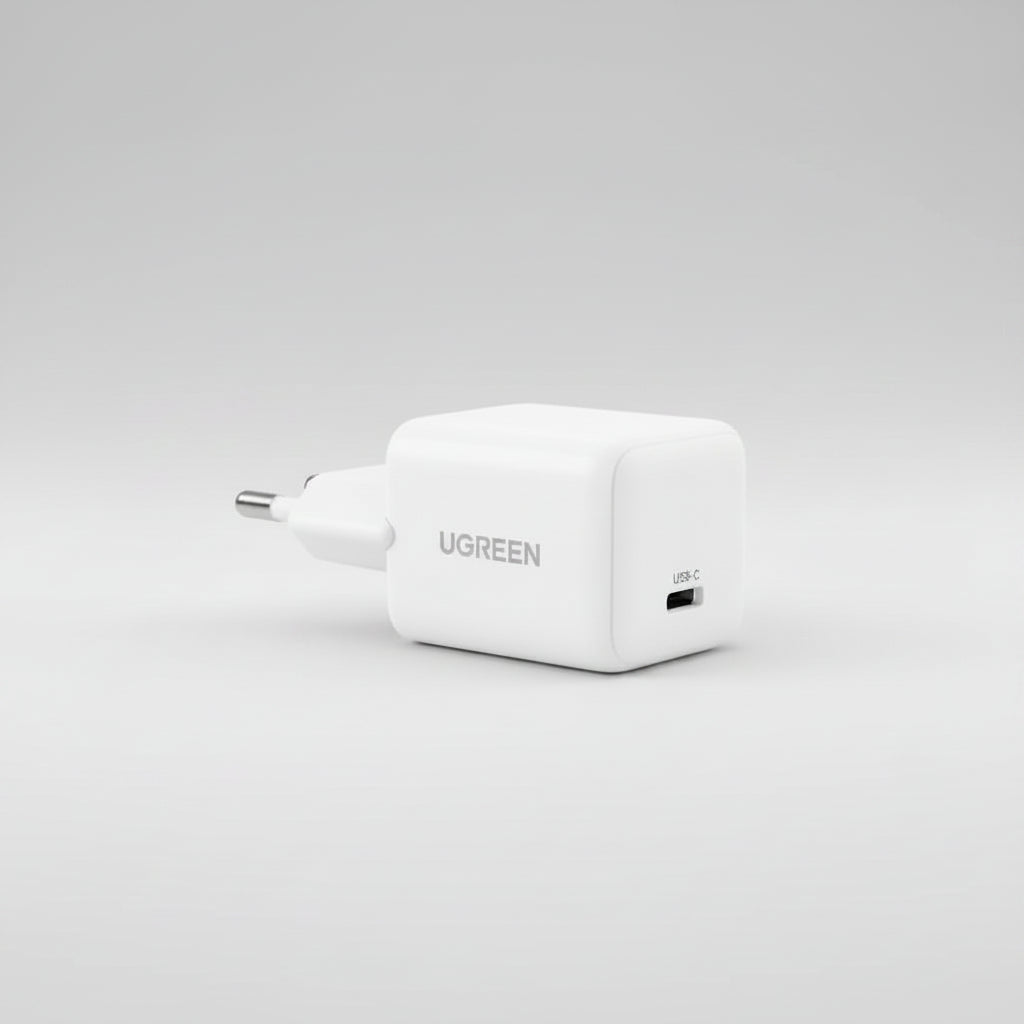 Cargador GaN 20W Ugreen X512-W USB-C Rapido Blanco