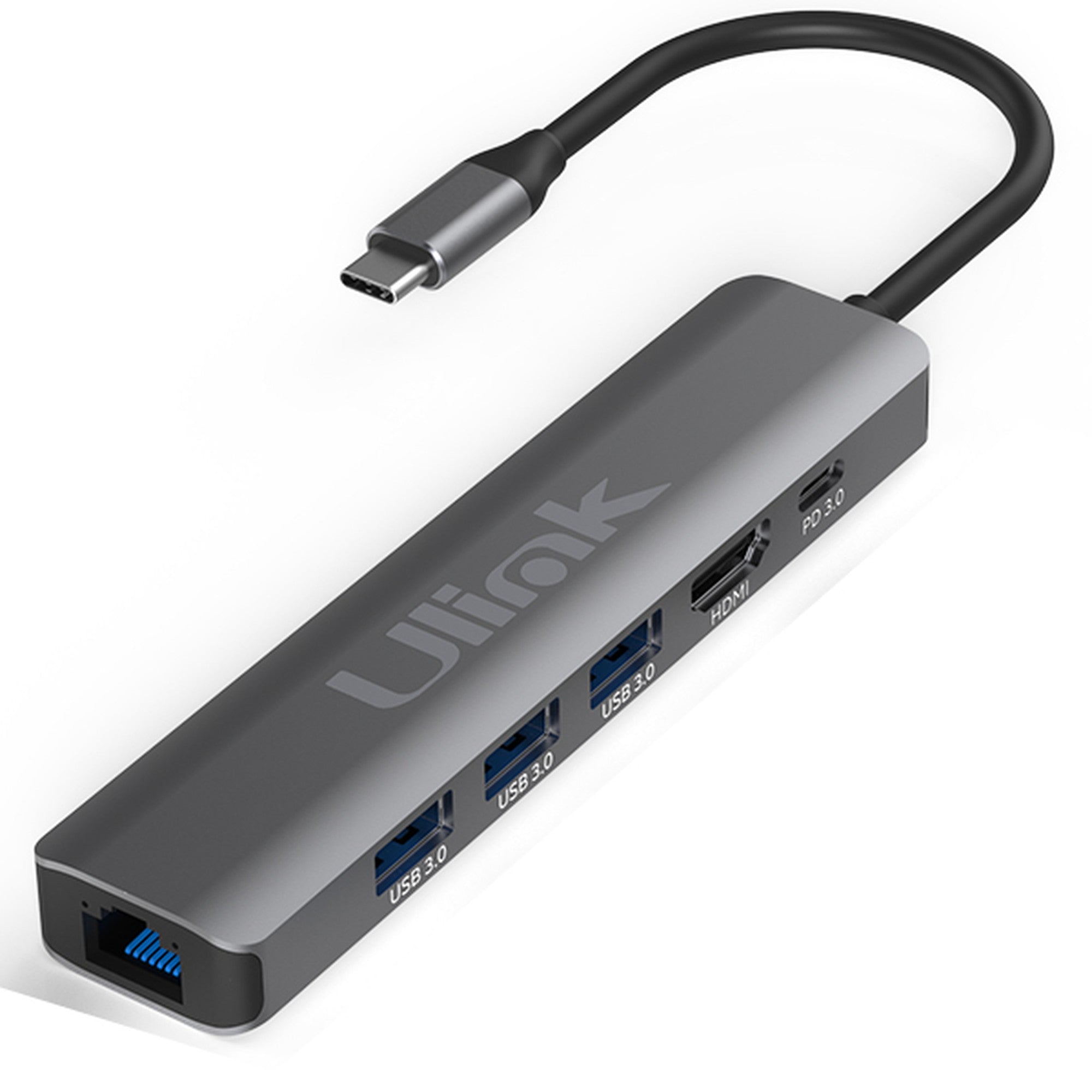 Adaptador Multipuerto USB C 6 en 1 Ulink Alta Calidad - adaptador multipuerto