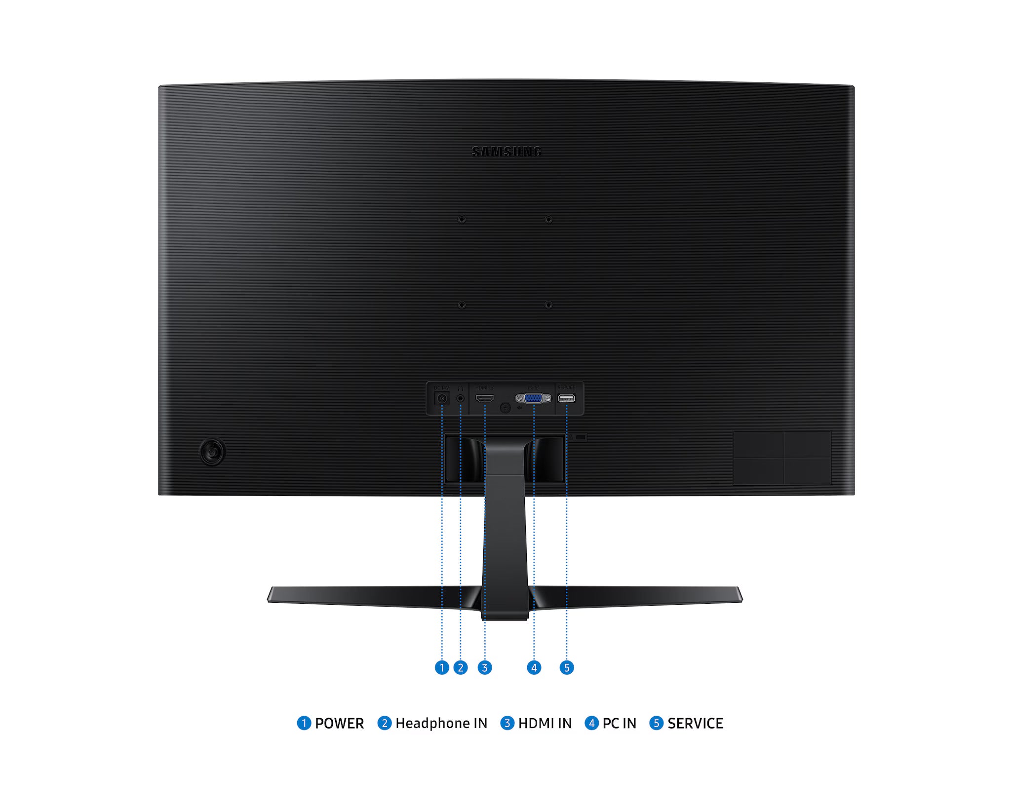 Monitor Samsung 27” S27D366GAL Curvo FHD 100Hz HDMI