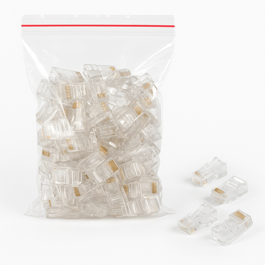 Conectores RJ45 Cat6 Bolsa 100 Unidades Red Ethernet