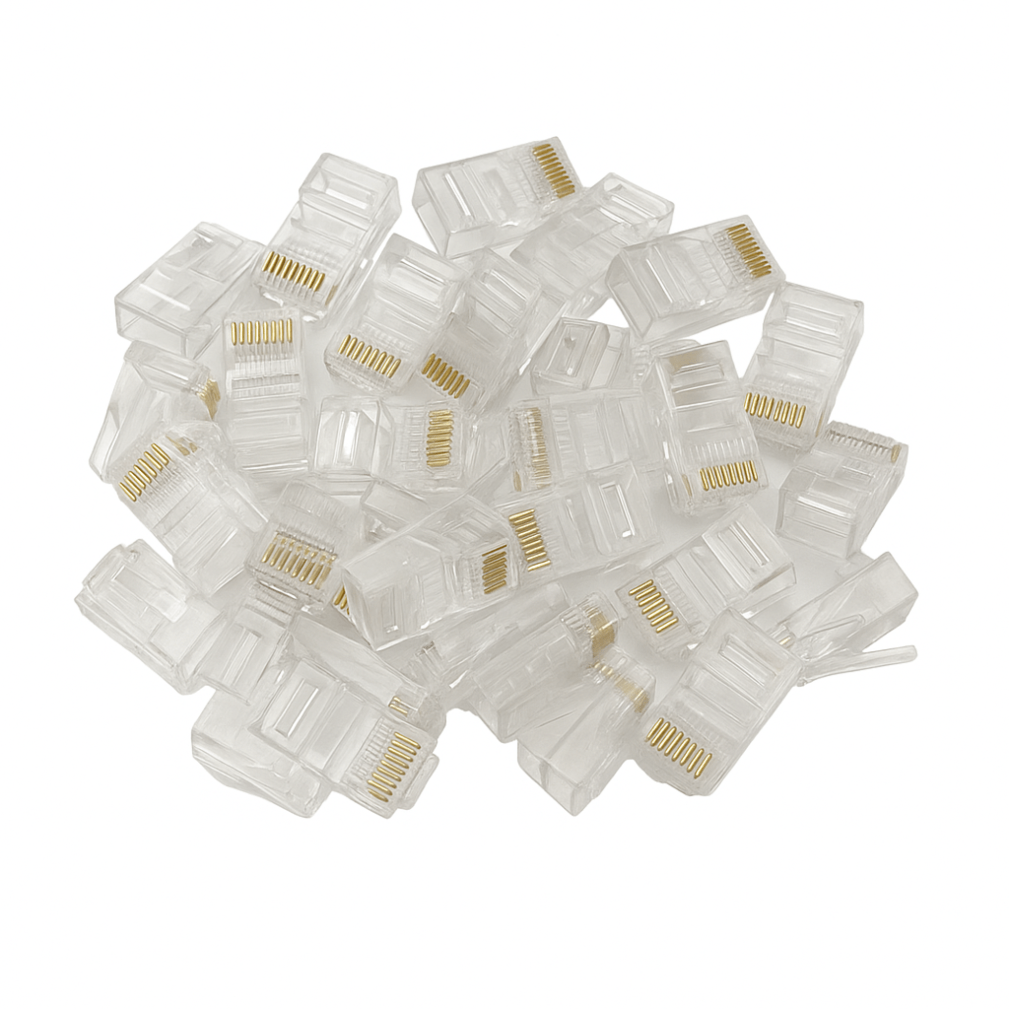 Conectores RJ45 Cat6 Pack 100 Unidades Alta Velocidad
