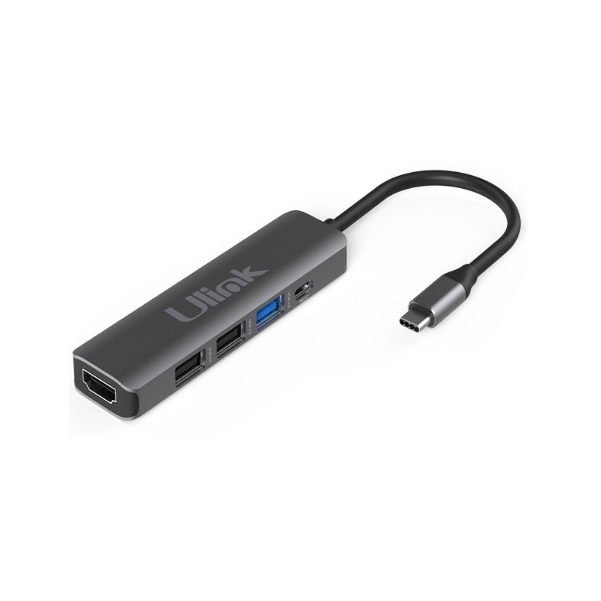Adaptador Multipuerto USB C 5 en 1UL-ADC502 Ulink Alta Calid - adaptador multipuerto