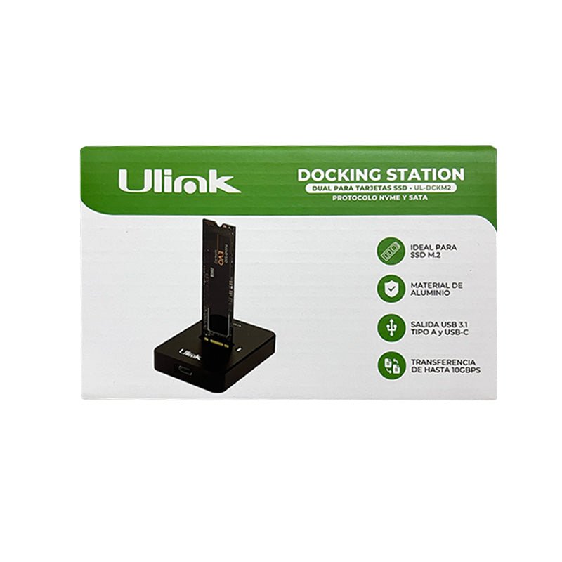 Docking Station SSD M.2 NVMe SATA Dual USB 3.1