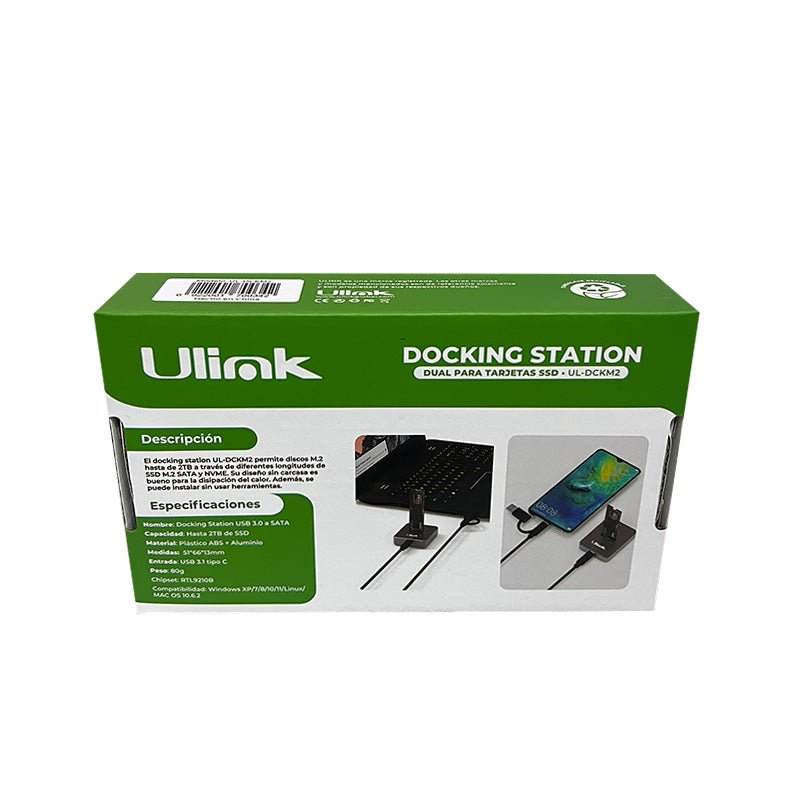 Docking Station SSD M.2 NVMe SATA Dual USB 3.1