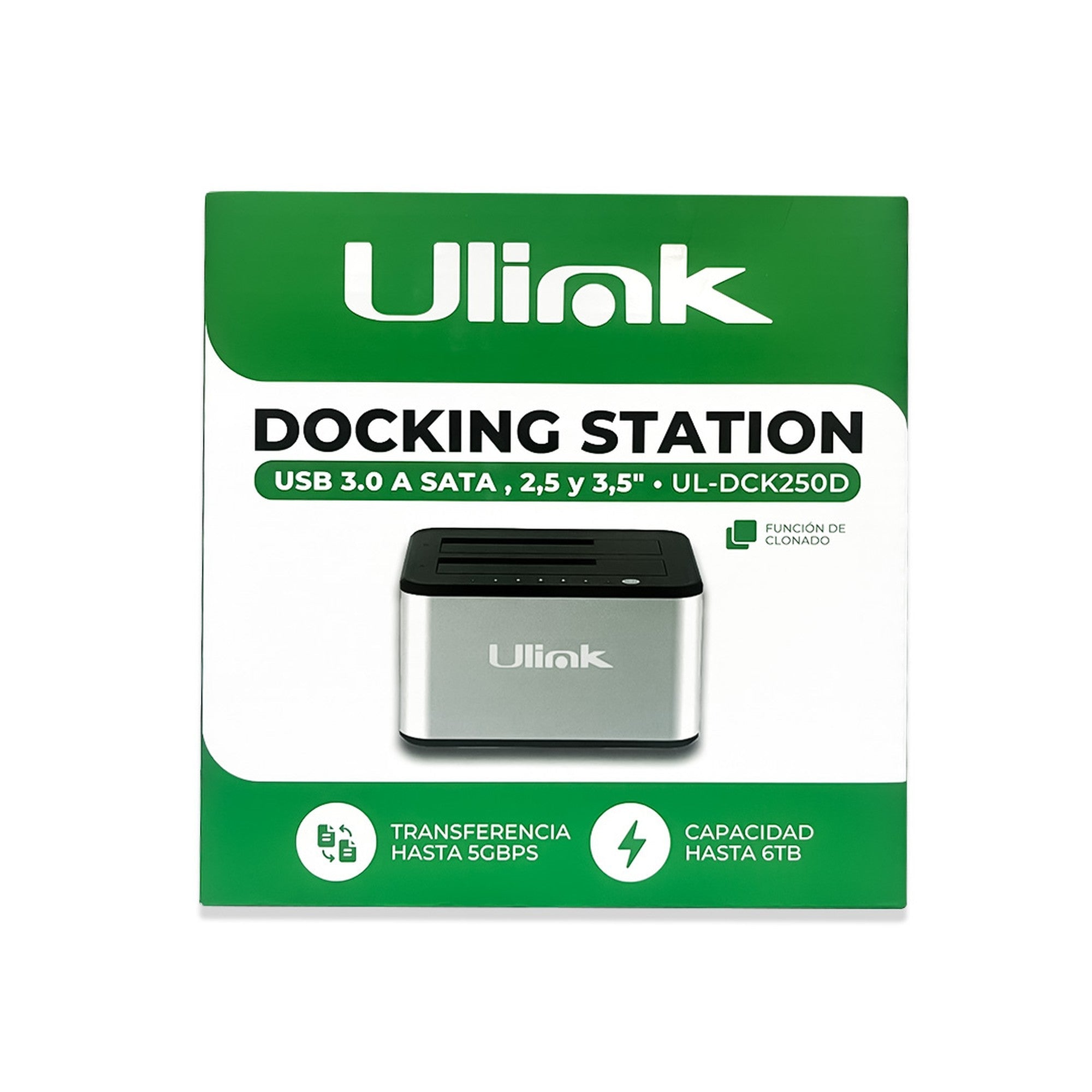 Docking Station USB 3.0 a SATA Ulink UL - DCK250D 2.5/3.5"UlinkItems Digital Spa – Tecnología, Hogar y Fitness en un solo lugar