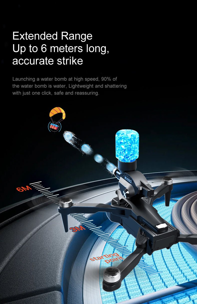 Drone de Batalla K11 con Cámara Lanza Bolitas de Gel