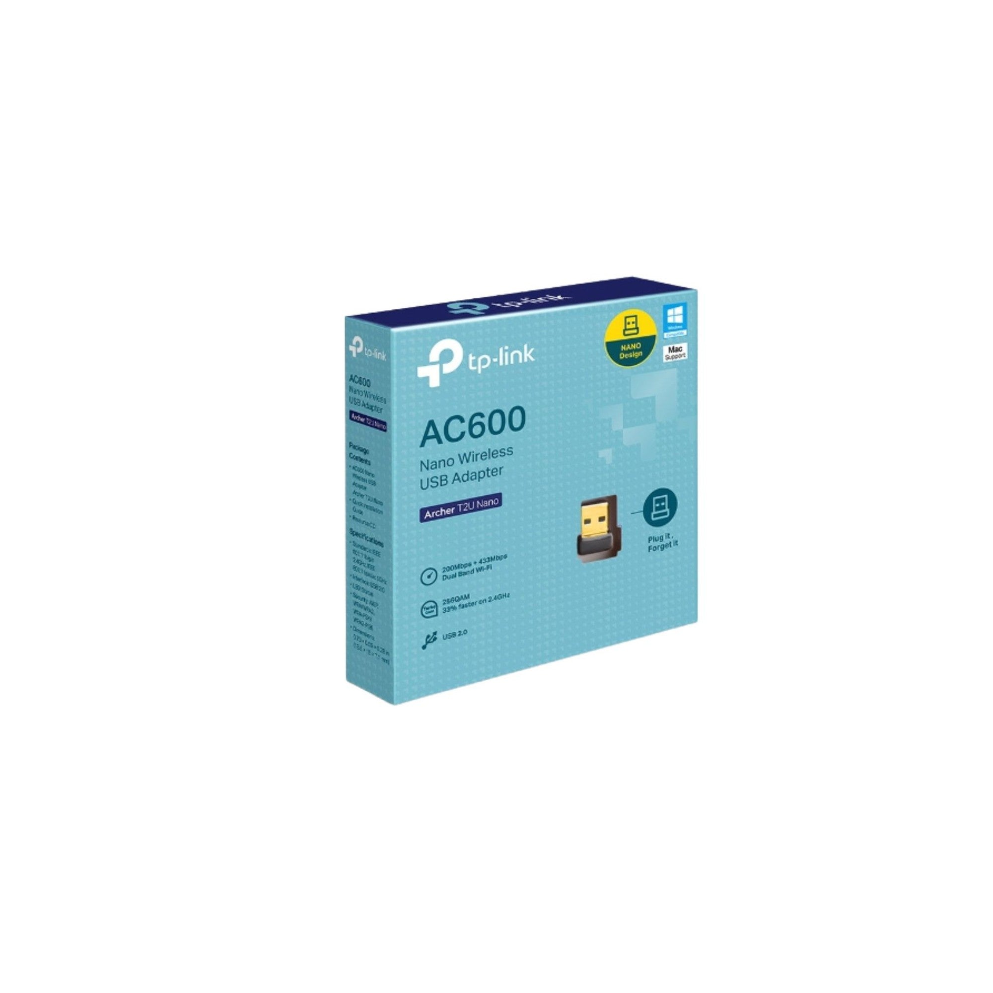 Adaptador Usb Nano Wifi Dual Band Tp-Link Archer T2u Ac600 - adaptador nano