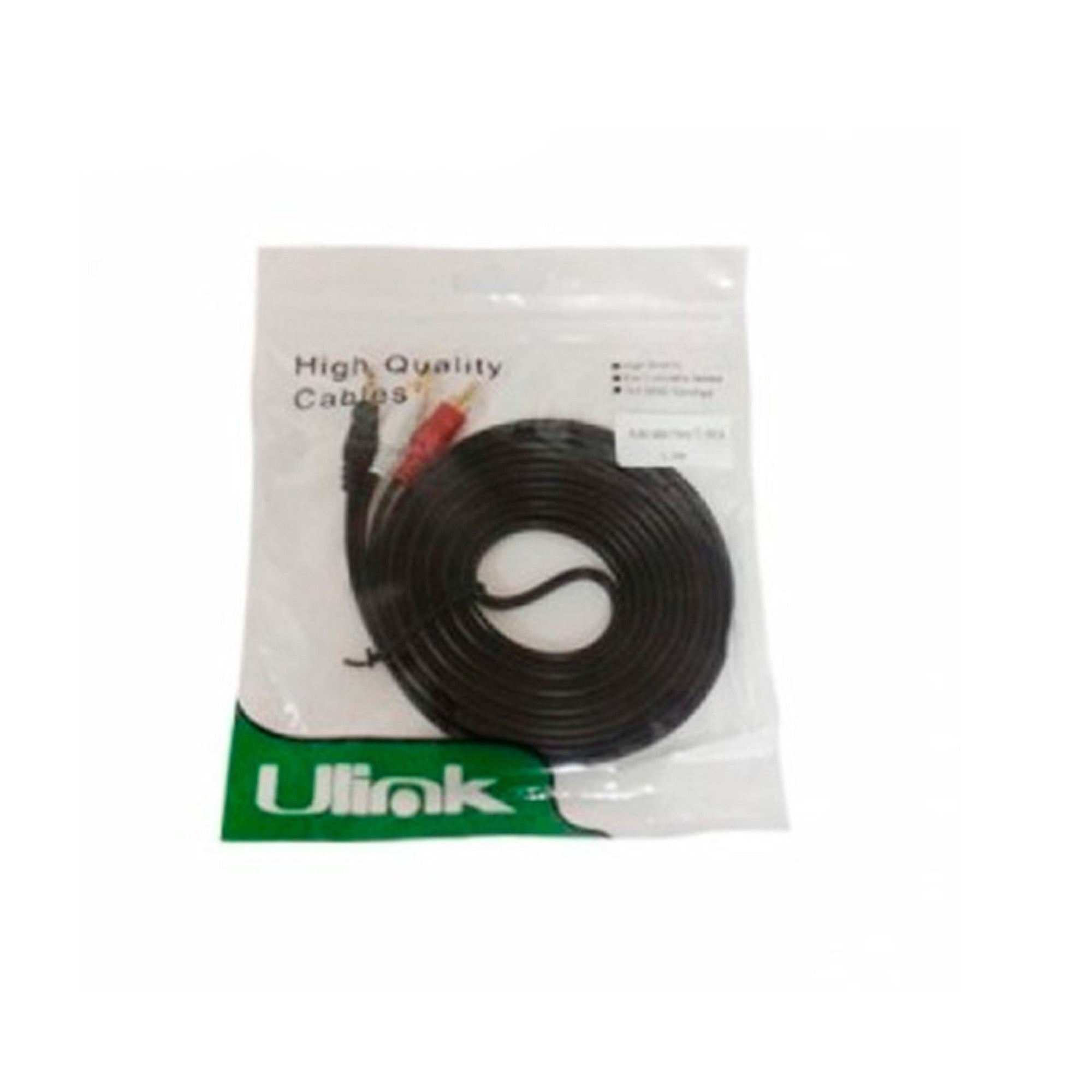 Cable De Audio Plug 3.5mm A 2 RCA 1,5 Metros - longitud metros