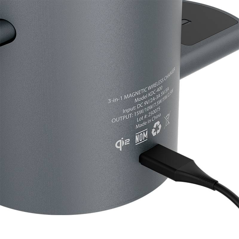 Estación de carga inalámbrica 3‑en‑1 Klip Xtreme KDC - 400 - Ítems Digital Spa