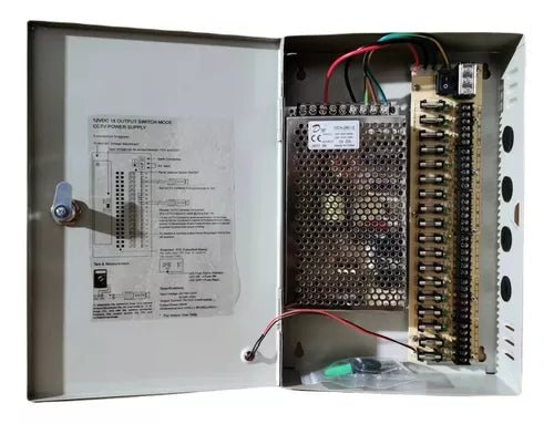 Fuente De Poder 12v 20 Amp Cctv Gabinete Y Distribucion X18 - Ítems Digital Spa