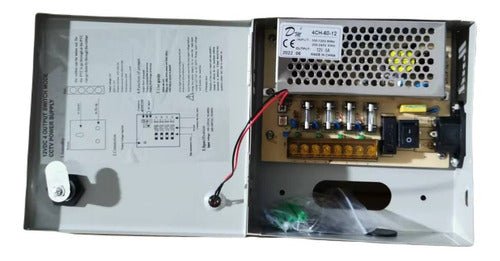 Fuente De Poder 12v 5A Para Cámaras Gabinete y Distribución - Ítems Digital Spa
