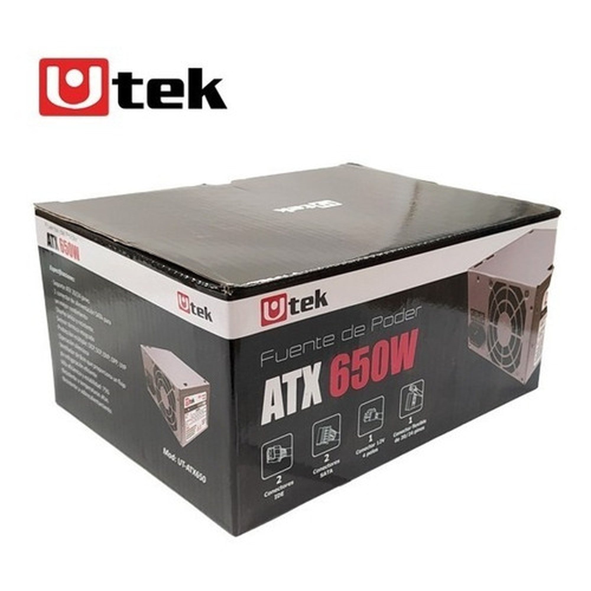 Fuente de Poder ATX 650W para PC Utek con Protección - Ítems Digital Spa