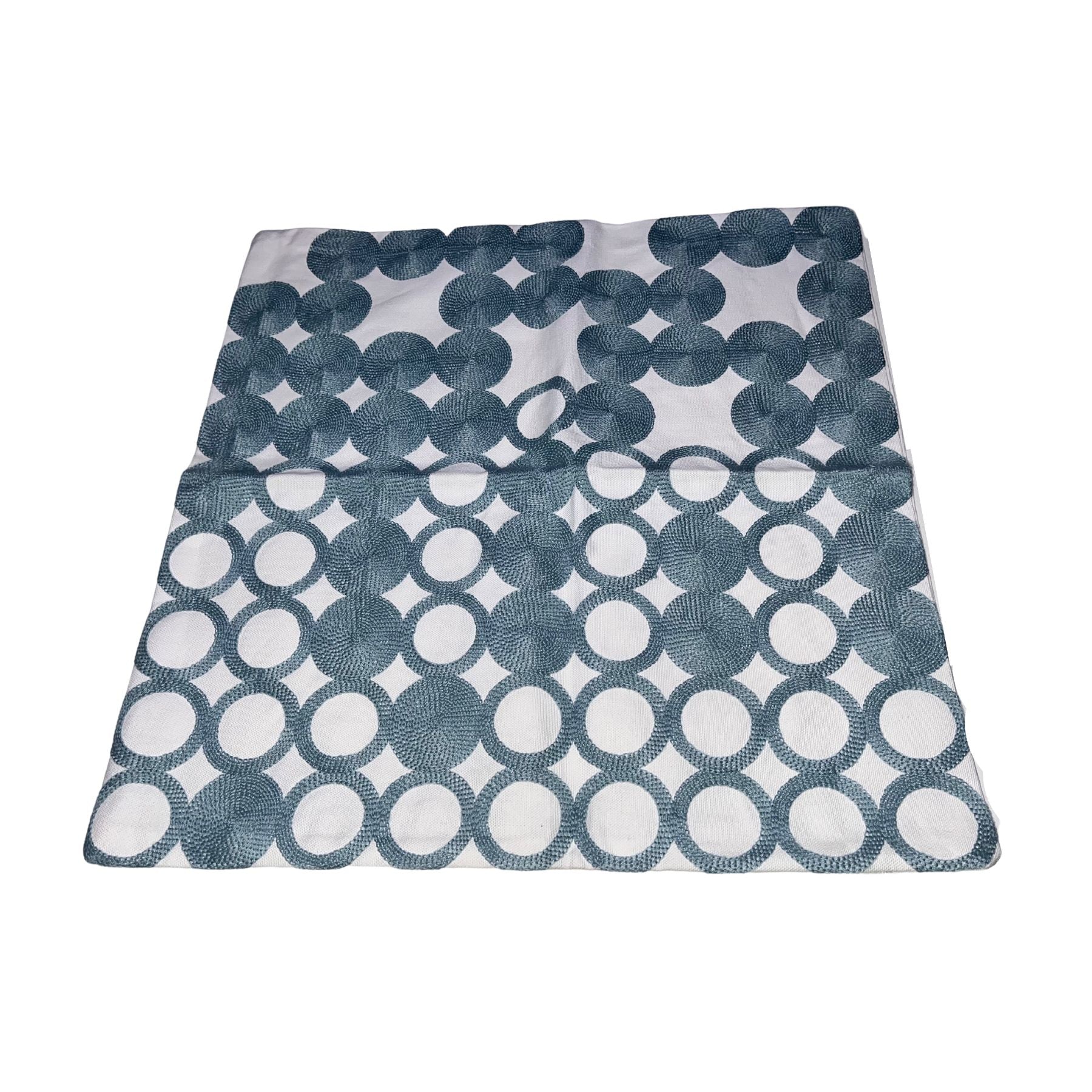 Funda de Cojín Celeste Círculos 45X45cm - Ítems Digital Spa