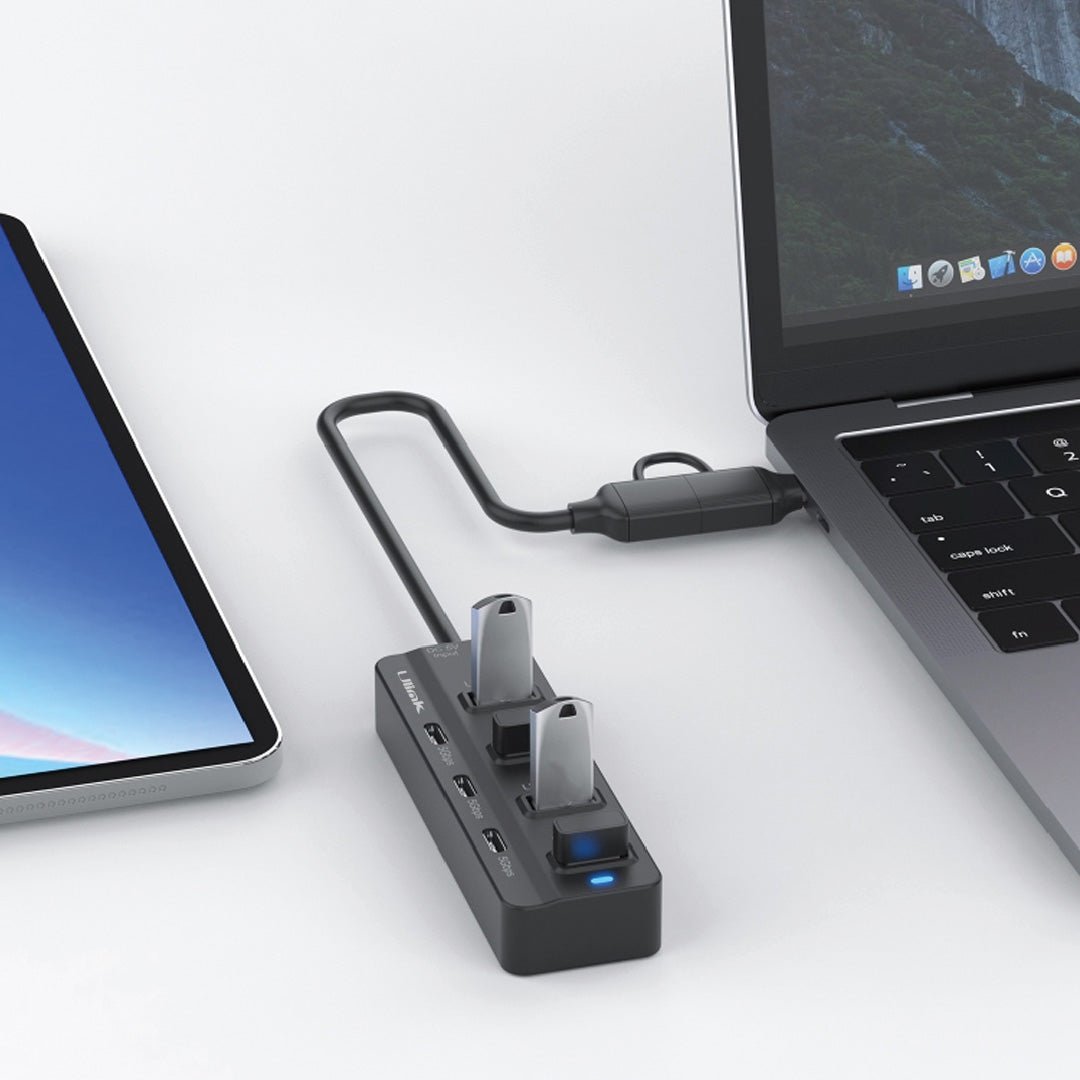 Hub USB 3.0 de 7 Puertos 4 USB-A y 3 USB-C UL-HUBAC730