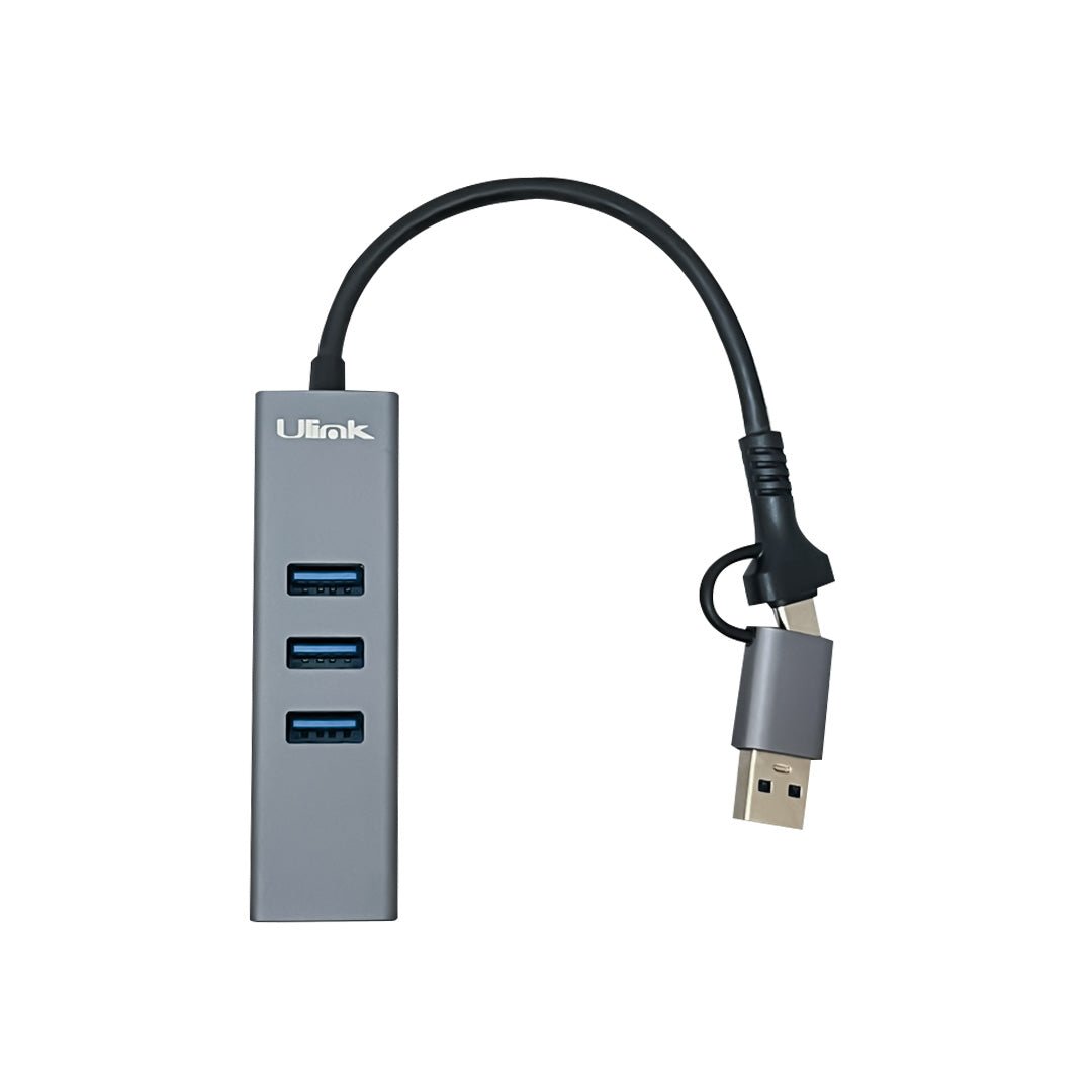 Hub USB C y USB A a Gigabit Ethernet 3 Puertos USB 3.0