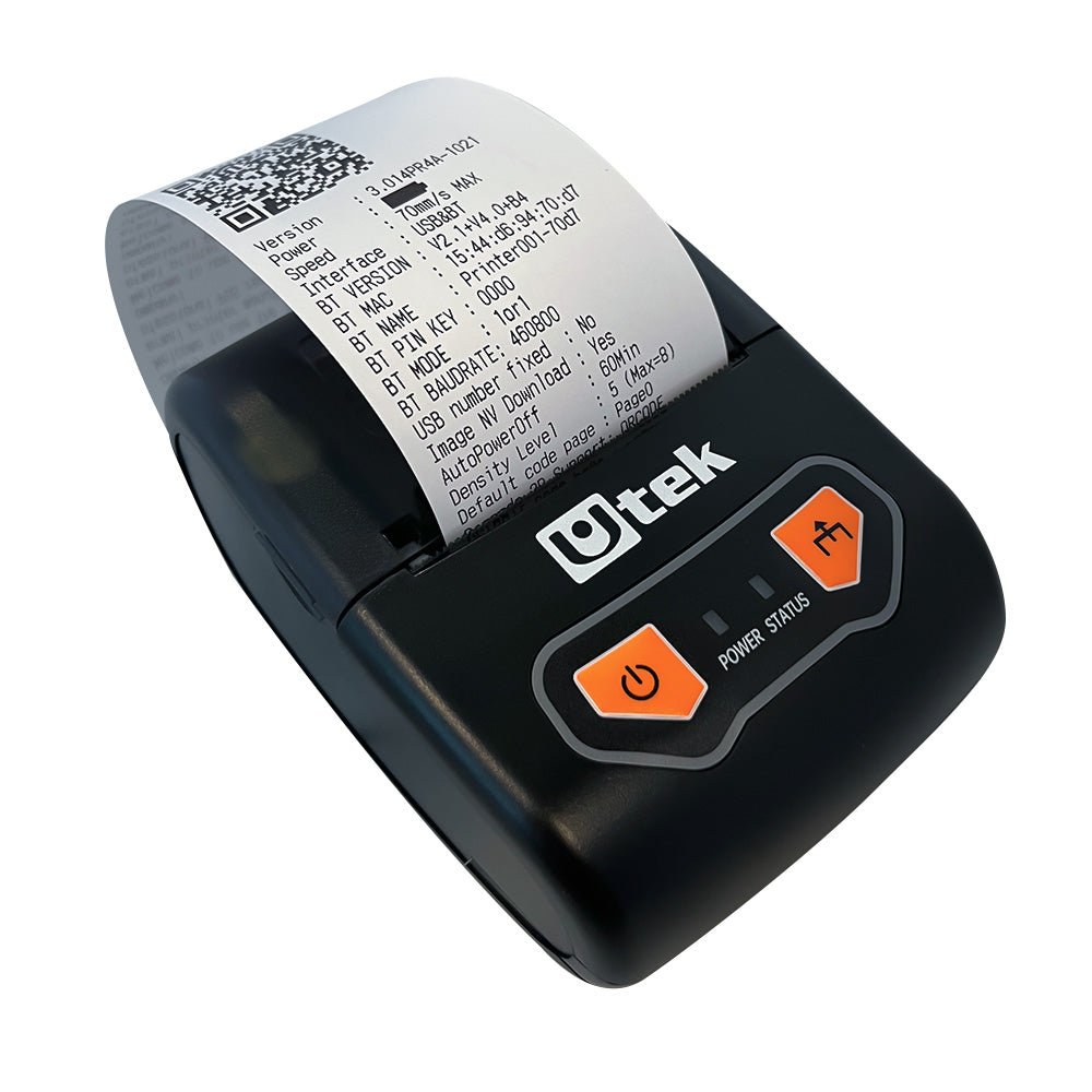 Impresora Térmica 58mm USB Bluetooth UT - PRT205BT Negra