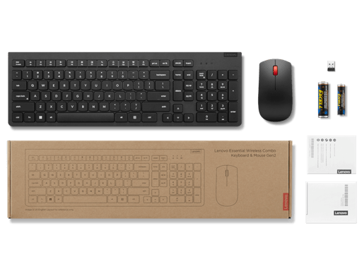 Kit Teclado y Mouse Lenovo Essential Gen2 Inalámbrico