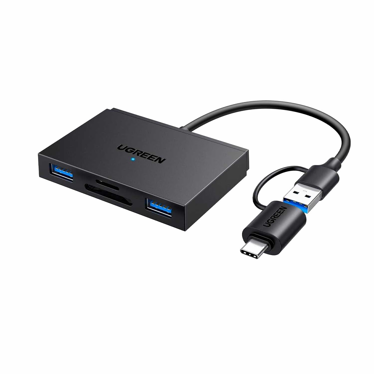Lector de Memorias Ugreen 4 en 1 USB 3.0 SD MicroSD CF MS